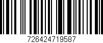 Código de barras (EAN, GTIN, SKU, ISBN): '726424719587'