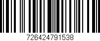 Código de barras (EAN, GTIN, SKU, ISBN): '726424791538'