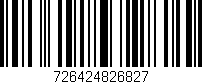 Código de barras (EAN, GTIN, SKU, ISBN): '726424826827'