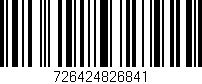 Código de barras (EAN, GTIN, SKU, ISBN): '726424826841'