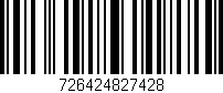 Código de barras (EAN, GTIN, SKU, ISBN): '726424827428'