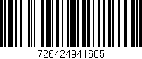 Código de barras (EAN, GTIN, SKU, ISBN): '726424941605'