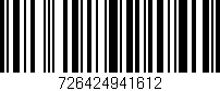 Código de barras (EAN, GTIN, SKU, ISBN): '726424941612'