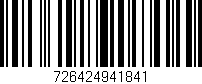 Código de barras (EAN, GTIN, SKU, ISBN): '726424941841'