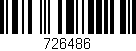 Código de barras (EAN, GTIN, SKU, ISBN): '726486'