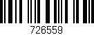 Código de barras (EAN, GTIN, SKU, ISBN): '726559'