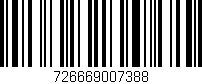 Código de barras (EAN, GTIN, SKU, ISBN): '726669007388'