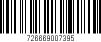 Código de barras (EAN, GTIN, SKU, ISBN): '726669007395'
