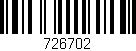 Código de barras (EAN, GTIN, SKU, ISBN): '726702'