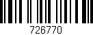 Código de barras (EAN, GTIN, SKU, ISBN): '726770'