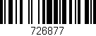 Código de barras (EAN, GTIN, SKU, ISBN): '726877'