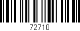 Código de barras (EAN, GTIN, SKU, ISBN): '72710'