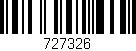 Código de barras (EAN, GTIN, SKU, ISBN): '727326'