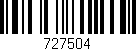 Código de barras (EAN, GTIN, SKU, ISBN): '727504'