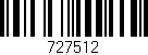 Código de barras (EAN, GTIN, SKU, ISBN): '727512'
