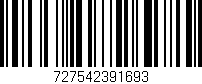 Código de barras (EAN, GTIN, SKU, ISBN): '727542391693'