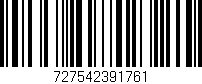 Código de barras (EAN, GTIN, SKU, ISBN): '727542391761'