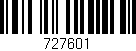 Código de barras (EAN, GTIN, SKU, ISBN): '727601'