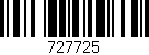 Código de barras (EAN, GTIN, SKU, ISBN): '727725'