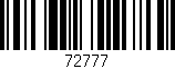 Código de barras (EAN, GTIN, SKU, ISBN): '72777'
