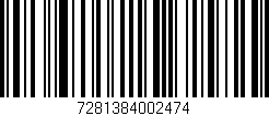 Código de barras (EAN, GTIN, SKU, ISBN): '7281384002474'