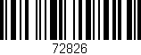 Código de barras (EAN, GTIN, SKU, ISBN): '72826'