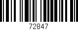 Código de barras (EAN, GTIN, SKU, ISBN): '72847'