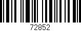 Código de barras (EAN, GTIN, SKU, ISBN): '72852'
