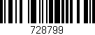 Código de barras (EAN, GTIN, SKU, ISBN): '728799'