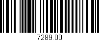 Código de barras (EAN, GTIN, SKU, ISBN): '7289.00'