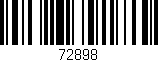 Código de barras (EAN, GTIN, SKU, ISBN): '72898'