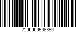 Código de barras (EAN, GTIN, SKU, ISBN): '7290003536658'