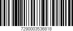Código de barras (EAN, GTIN, SKU, ISBN): '7290003536818'