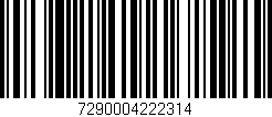 Código de barras (EAN, GTIN, SKU, ISBN): '7290004222314'