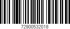 Código de barras (EAN, GTIN, SKU, ISBN): '72900532018'