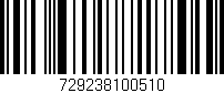 Código de barras (EAN, GTIN, SKU, ISBN): '729238100510'