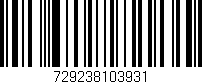 Código de barras (EAN, GTIN, SKU, ISBN): '729238103931'