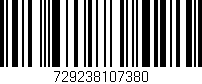 Código de barras (EAN, GTIN, SKU, ISBN): '729238107380'