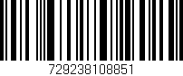 Código de barras (EAN, GTIN, SKU, ISBN): '729238108851'