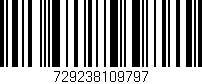 Código de barras (EAN, GTIN, SKU, ISBN): '729238109797'