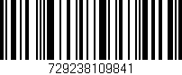 Código de barras (EAN, GTIN, SKU, ISBN): '729238109841'