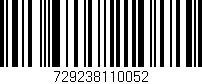 Código de barras (EAN, GTIN, SKU, ISBN): '729238110052'
