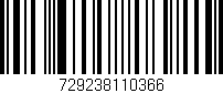 Código de barras (EAN, GTIN, SKU, ISBN): '729238110366'