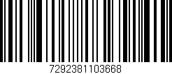 Código de barras (EAN, GTIN, SKU, ISBN): '7292381103668'
