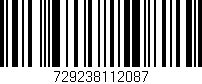 Código de barras (EAN, GTIN, SKU, ISBN): '729238112087'