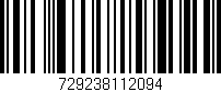 Código de barras (EAN, GTIN, SKU, ISBN): '729238112094'