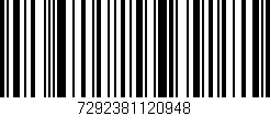 Código de barras (EAN, GTIN, SKU, ISBN): '7292381120948'