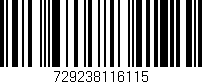 Código de barras (EAN, GTIN, SKU, ISBN): '729238116115'