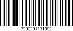 Código de barras (EAN, GTIN, SKU, ISBN): '7292381161392'