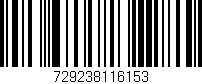Código de barras (EAN, GTIN, SKU, ISBN): '729238116153'